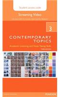Contemporary Topics 3 Streaming Video Access Code Card