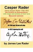 Casper Rader 1732-1812 Wythe county, Virginia