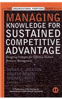 Managing Knowledge for Sustained Competitive Advantage: Designing Strategies for Effective Human Resource Management