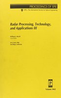 Radar Processing Technology and Applications-No. 3