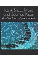 Blank Sheet Music and Journal Paper