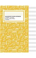 Manuscript Paper Notebook