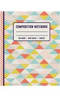 Composition Notebook 100 Pages Wide Ruled 7x5x9.25