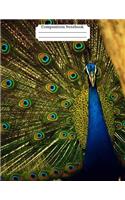 Composition Notebook Peacock Design Vol 11: College-ruled lined paper for notes, ideas, classes, and more!