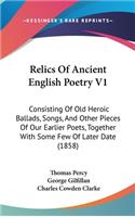 Relics Of Ancient English Poetry V1