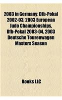2003 in Germany