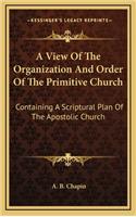 View Of The Organization And Order Of The Primitive Church: Containing A Scriptural Plan Of The Apostolic Church