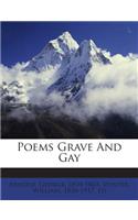 Poems Grave and Gay