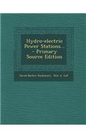 Hydro-Electric Power Stations... - Primary Source Edition