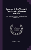 Elements Of The Theory Of Functions Of A Complex Variable