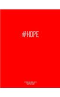 Notebook for Cornell Notes, 120 Numbered Pages, #HOPE, Red Cover: For Taking Cornell Notes, Personal Index, 8.5"x11", Hashtag Series, Genius Edition