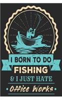I born to do fishing & i just hate office works