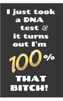 I Just Took a DNA Test it turns out I'm 100% that Bitch!