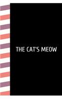 The Cat's Meow: Funny Humorous Notebook for Cat Lovers (6 x 9) Crazy Cat Lady journal. Cat Unicorn Wide Ruled Dashed Middle Line K-2 - Kindergarten Composition Book