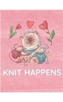 Knitting Graph Paper Notebook