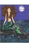2019 Weekly Planner: Mermaid Planner
