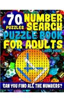 Number Search Puzzle Book for Adults Large Print