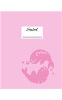 Notebook: Composition Book Journal with Pink Pisces Cover