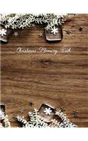 Christmas Memory Book: Snowflake Garland Journal Notebook