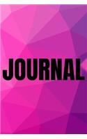 Polygonal Abstract Geometric Background Lined Writing Journal Vol. 35