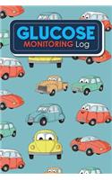 Glucose Monitoring Log: Blood Glucose Chart, Diabetes Food Journal, Blood Pressure And Glucose Log, Gestational Diabetes Journal, Cute Cars & Trucks Cover(98 Glucose Monitoring Log)