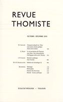 Revue Thomiste - 4/2010: (Revue Thomiste)