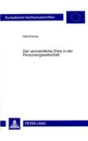 Der Vermeintliche Erbe in Der Personengesellschaft