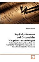 Kapitalpräsenzen auf Österreichs Hauptversammlungen
