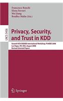 Privacy, Security, and Trust in KDD