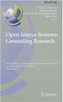 Open Source Systems: Grounding Research