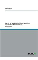 Warum ist das Speenhamland-System ein reaktionärer Paternalismus?