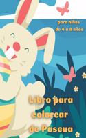 Libro para colorear de Pascua para niños de 4 a 8 años