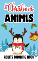 Christmas Animls Adults Coloring Book