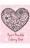 Heart Mandala Coloring Book