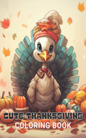 Cute Thanksgiving Coloring Book For Kids