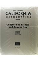 CA Math 2001c Chapter File Folders Package Grade 3