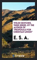 Welsh Sketches. Third Series. by the Author of 