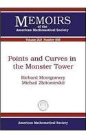Points and Curves in the Monster Tower