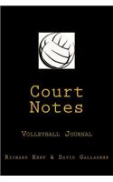 Court Notes Volleyball Journal