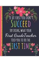 Try Doing What Your First Grade Teacher Told You To Do The First Time