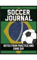 Soccer Journal Notes from Practice and Game Day