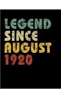 Legend Since August 1920