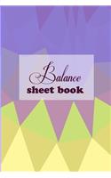 Balance Sheet Book