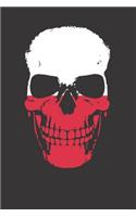 Poland Flag Skull Notebook Journal: Poland Flag Skull Notebook Journal Gift Dot Grid 6 x 9 120 Pages