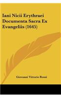 Iani Nicii Erythraei Documenta Sacra Ex Evangeliis (1645)