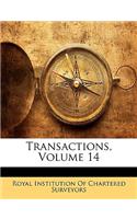 Transactions, Volume 14