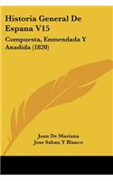 Historia General De Espana V15