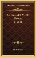 Memoirs of M. de Blowitz (1903)