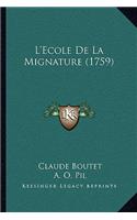 L'Ecole De La Mignature (1759)