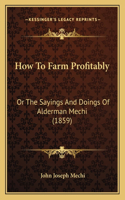 How To Farm Profitably